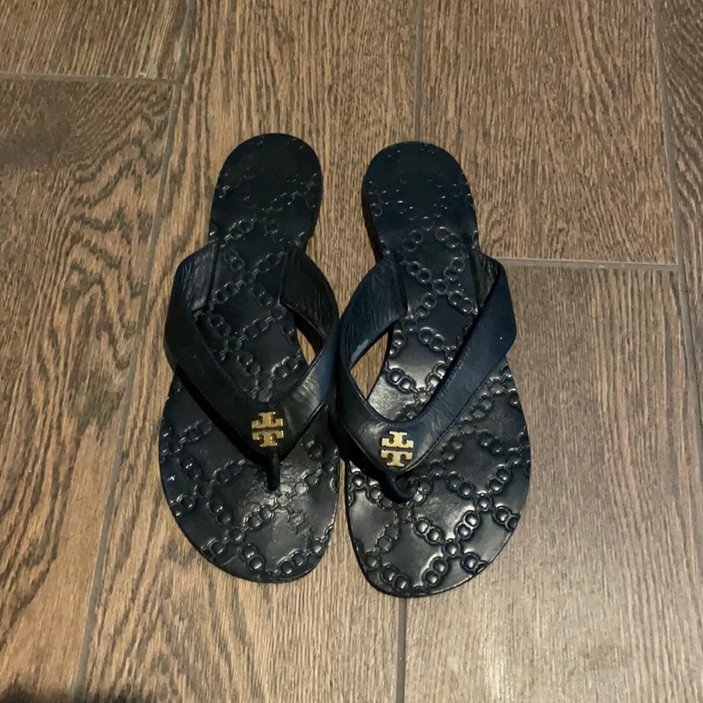 Black Tory Burch Monroe Sandals